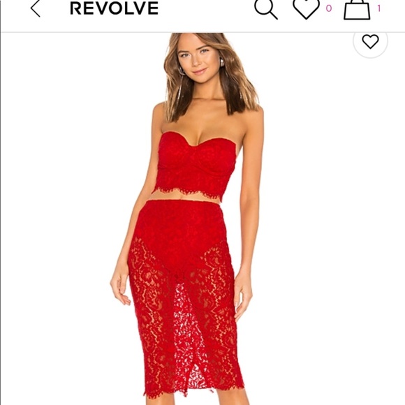 Revolve Dresses & Skirts - ABOUT US “JoJo Lace Strapless Set”
